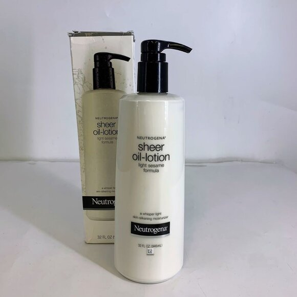 Neutrogena Sheer Oil-Lotion for Dry Skin Light Sesame Formula 32oz JUMBO - Picture 1 of 5